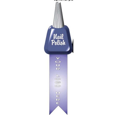 Nail Polish Bookmark w/ Black Back