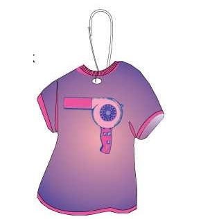 Hair Dryer T-Shirt Zipper Pull