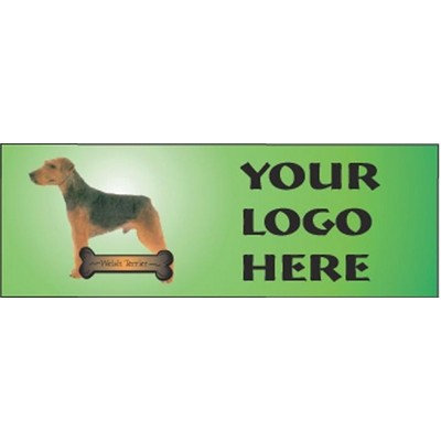 Welsh Terrier Dog Panoramic Metal Photo Magnet