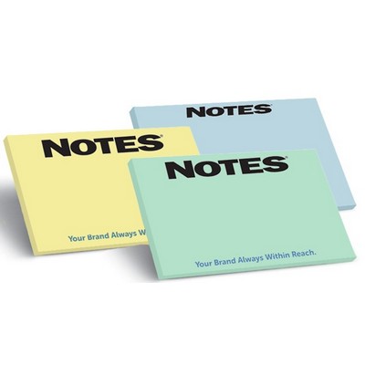 100-Sheet Stik-Withit® Adhesive Notepad w/ Pastel Paper (5"x3")