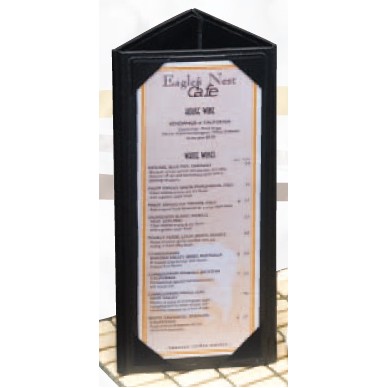 Triple Panel Picture Corner Menu Table Tent (Holds Three 4"x6" Inserts)