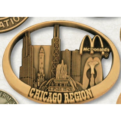 1 1/2" Silver Oxidation Coin or Medallion