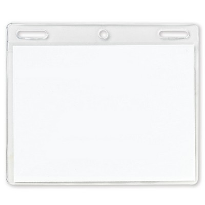Vinyl Name Tag Holder w/ Double Slotted (4"x3")