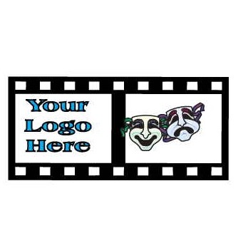 Comedy & Tragedy Executive Magnet w/ Full Magnetic Back (10 Square Inch)