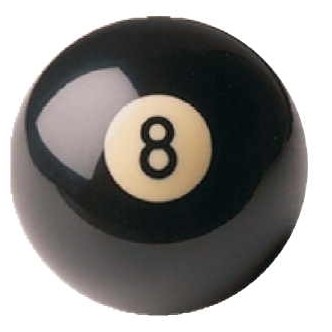 8 Ball Promotional Magnet w/ Strip Magnet (10 Square Inch)