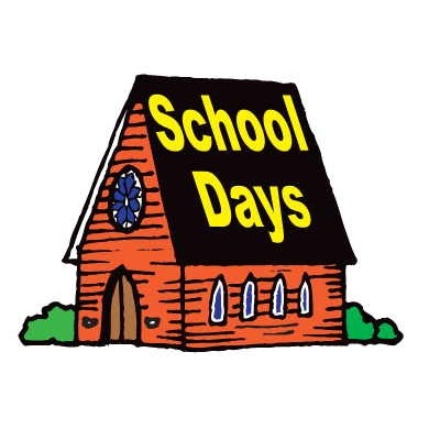 School Days House Promotional Magnet w/ Strip Magnet (3 Square Inch)