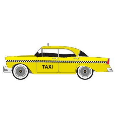 Taxicab Promotional Magnet w/ Strip Magnet (10 Square Inch)