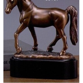 Tennessee Walking Horse Trophy w/Rectangle Base (6"x7")