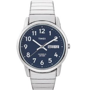Timex® Silver Core Easy Reader Watch W/ Blue Dial