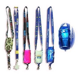 Nylon Mobile Phone Lanyard w/ Closed Pouch Holder