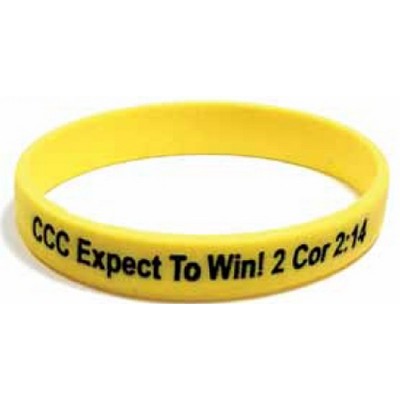 Debossed Color Filled Glow in the Dark Wristband (360º Design)