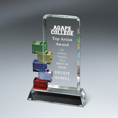Optic Crystal Cornerstone Excellence Award (Large)
