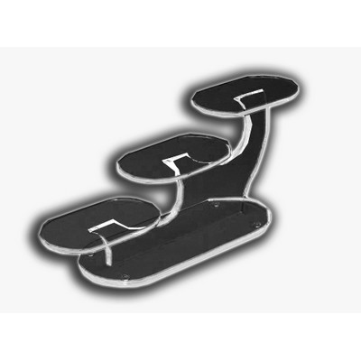 Oval Three-Platform Riser (8"x19 1/2"x 5")