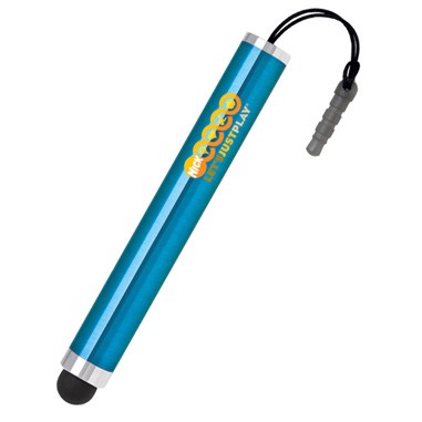 Aluminum Stylus w/1.5" Earphone Jack Adapter (Laser Engraved)