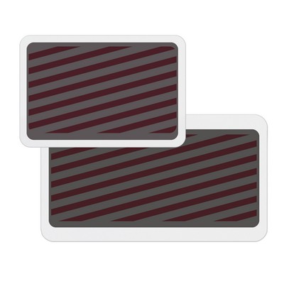 TEMPbadge Adhesive 2-Part Expiring Badge BACK PARTs with Blank Stripes