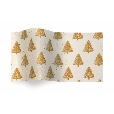 Gemstone Gold Pearl Trees Wrapping Tissue (20"x30")