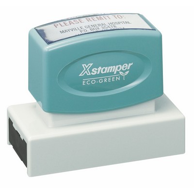 Xstamper Pre-Inked Two Color Stamp (7/8"x2 3/4")
