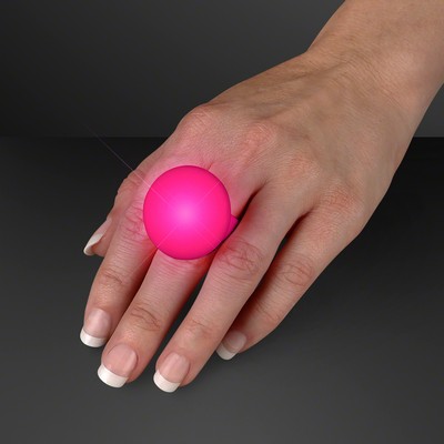 LED Pink Flash Glow Ring - BLANK