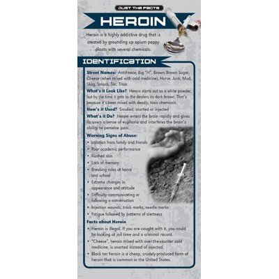Heroin Just the Facts Rack Card (4" x 9")