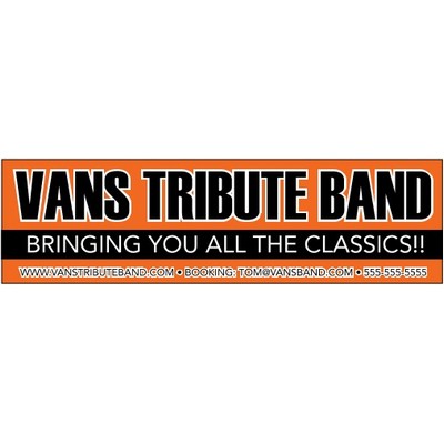 7" X 2" Kwik-Ship White Vinyl Screen Print Square Corner Decal