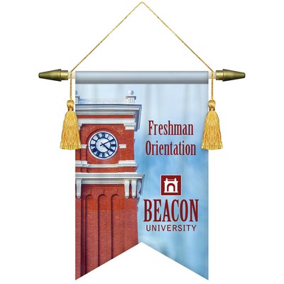 7" x 10" Podium Banner, Angle Cut / No Fringe