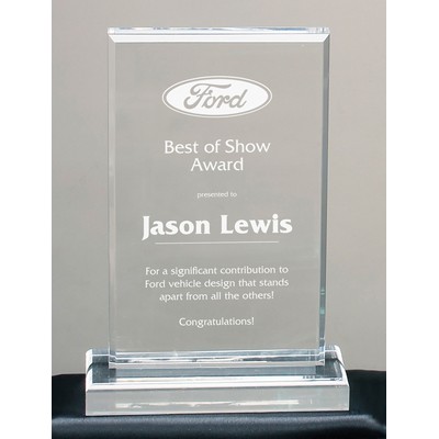 Rectangle Clear Acrylic on Base