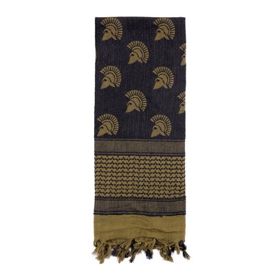 Olive Drab Deluxe Shemagh Tactical Desert Scarves W/Spartan