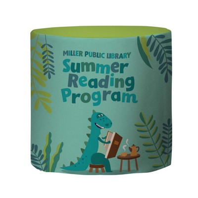 Caf?-Height Round Fitted Table Throw (Full-Color Full-Bleed)