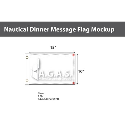 Dinner Deluxe Flags 10x15 inch