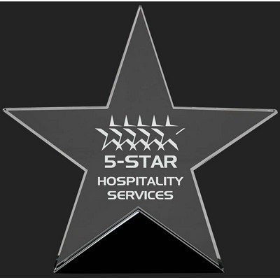 Classic Star Glass Award - 6 1/2'' High