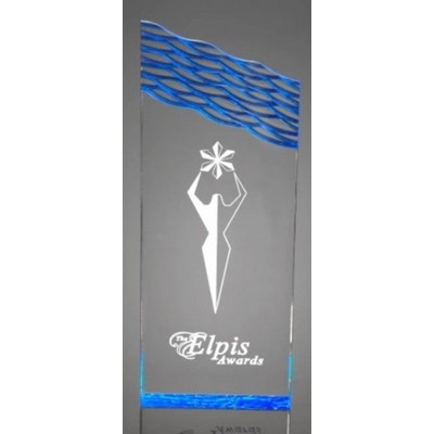 Wavey Top Acrylic Award, 10.5" H