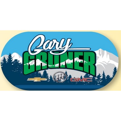 Full Color Stock Domes & Shapes w/White Reflective Material (2" x 4")