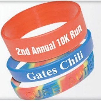 Debossed Silicone Wristbands