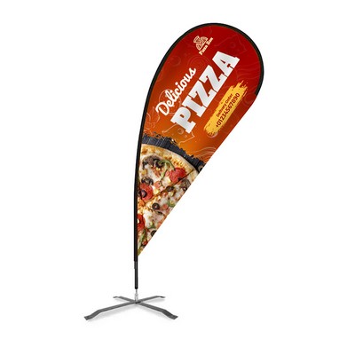 Flex Blade® Kit, Double-Sided Teardrop Banner Flag 9'H