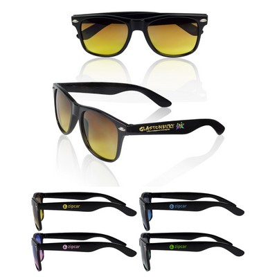 Union Printed - Black Gradient Lenses Sunglasses with 1-Color Logo