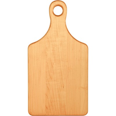 Engraved Maple Paddle Shaped Cutting Board, 13 1/2" x 7"