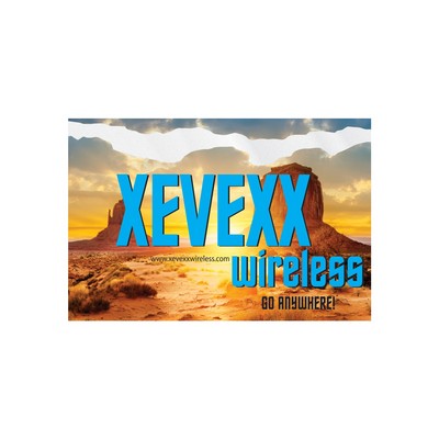 Rectangle Sticker | Square Corner | 2" x 3" | Clear Static | Static Face | Digital