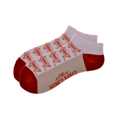 Custom Ankle Socks - Up to 6 Pantone Matched Colors