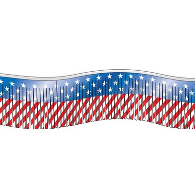 Stars and Stripes Metallic Streamers