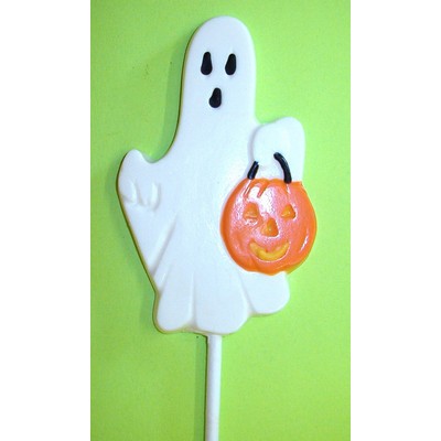 Ghost with Pumpkin Pail Pop