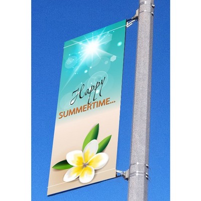 24" Single Sided Pole Banner