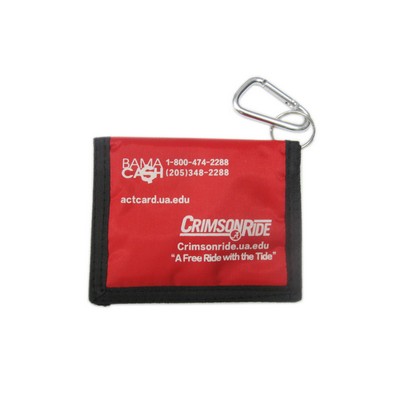 Folding Oxford Wallet with Carabiner