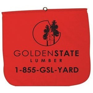 Red, 16" cotton, danger flag