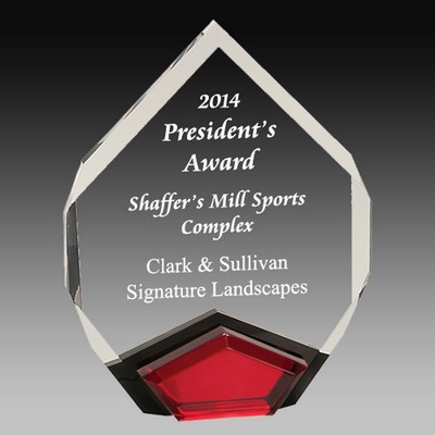 Red Marquis Acrylic Award (6" x 8")