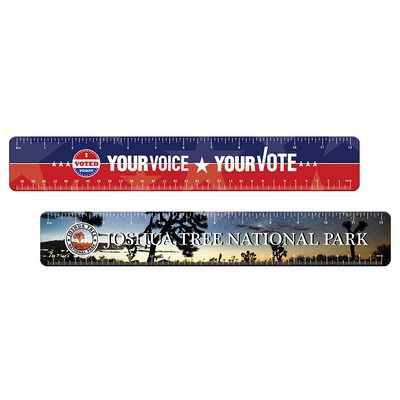 12" Ruler Tag 12-1/4"W x 1-13/16"H