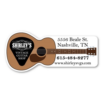 Guitar Magnet - 5.13" x 2.25" - 30 mil - Outdoor Safe
