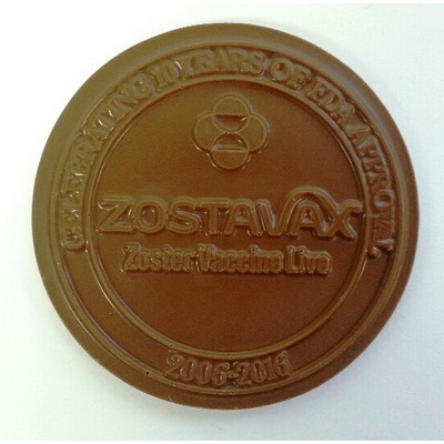 4" Round/Oval Custom Molded Chocolate