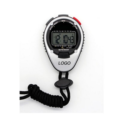 Precision Digital Stopwatch - Silver Edition