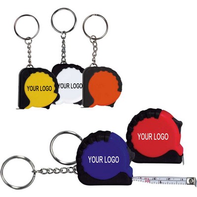 Tire-Shape Mini Tape Measure Keychain