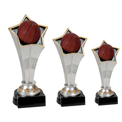 7" Basketball Rising Star Resin Trophy